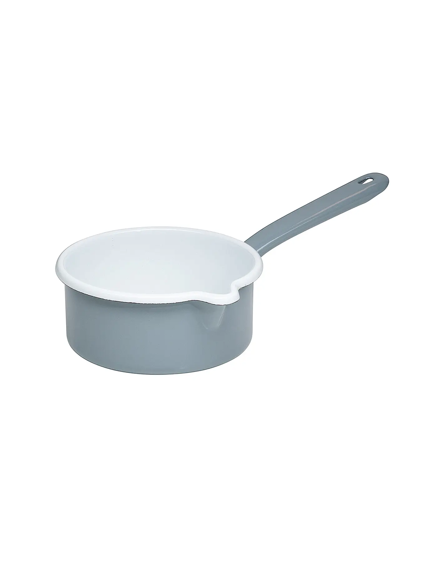 RIESS | Stielkasserolle mit Ausguss 14cm / 0,75l Pure Grey | 